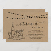 リタイアワインテイスティングアンドチーズピクニックパーティー 招待状 (正面/裏面)