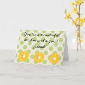 リタイア先生「素敵な友人」カード カード (黄色い花)