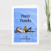 リタイア感謝していメントギフトRip VanWinkleパーソナライズT サンキューカード (正面)