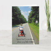 リタイア時に問題が発生しないスピード カード (正面)