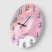 リタイア楽しむルパステルの流体カラー ラージ壁時計 (傾斜)