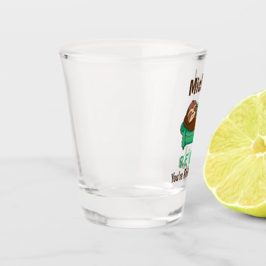 リタイア退職したキュートおもしろい怠け者ナマケス ショットグラス (左)