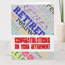 リタイア退職したルビッグカード1おめでとう カード