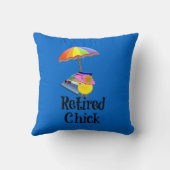 リタイア退職したルユーモア クッション (裏面)