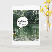 リタイア=アラームなし、通勤、問題な楽しむし カード (黄色い花)