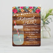 リタイアBBQメイソンジャー招待状 招待状 (スタンド正面)