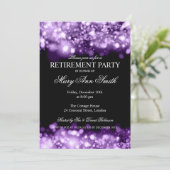 リタイエレガントアメントパーティーの紫きらめくの灯 招待状 (スタンド正面)