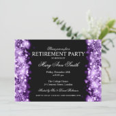 リタイエレガントアメントパーティーの紫きらめくの灯 招待状 (スタンド正面)