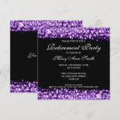 リタイエレガントアメントパーティー紫の輝き 招待状 (正面/裏面)