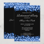 リタイエレガントアメントパーティー青の輝き 招待状 (正面/裏面)