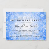 リタイモダンアメントパーティーブルーウィンター《写真》ぼけ味灯 招待状 (正面)