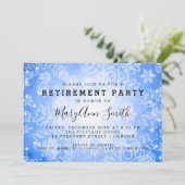 リタイモダンアメントパーティーブルーウィンター《写真》ぼけ味灯 招待状 (スタンド正面)