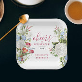 リタスタイリッシュイエレガントンガーデンパステルフローラ ペーパープレート