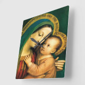 リタニー・レーンによる我々の弁護士の女性 スクエア壁時計 (傾斜)