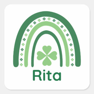 リタネームクローバーボホーレインボー スクエアシール