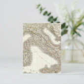 リタリー語 – イタリアの地図 ポストカード (スタンド正面)