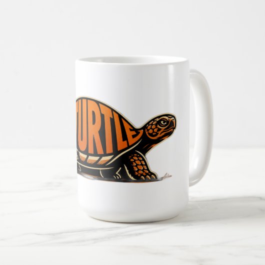リタートルTシャツ コーヒーマグカップ (正面右)