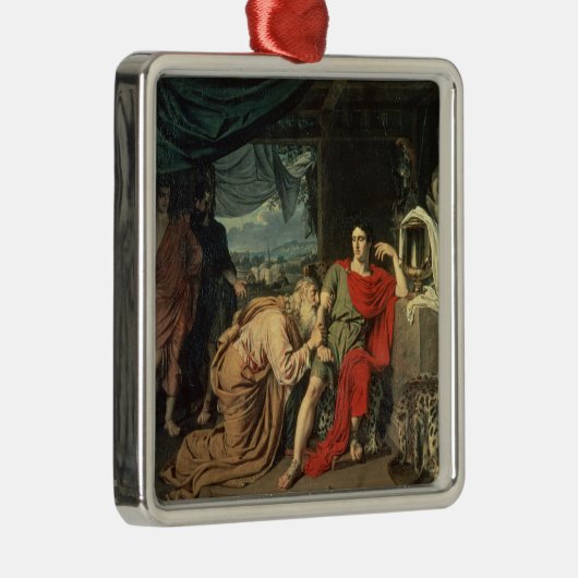 リターンのためにアキレスをの頼んでいるPriam王 メタルオーナメント (右)