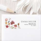 リターンアドレスラベル フローラル ラベル (インサイチュ)