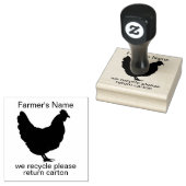 リターンカートンスタンプエッグ農家 ラバースタンプ (押印)