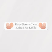 リターンカートン卵カートンラベル ラベル (デザイン1)