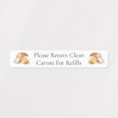 リターンカートン卵カートンラベル ラベル (デザイン1)