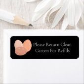 リターンカートン卵カートンラベル ラベル (インサイチュ)