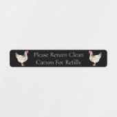 リターンカートン卵カートンラベル ラベル (デザイン1)