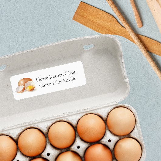 リターンカートン卵カートンラベル ラベル