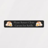 リターンカートン卵カートンラベル ラベル (デザイン1)