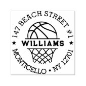 リターンバスケットボールファミリーのアドレス セルフインキングスタンプ (デザイン)