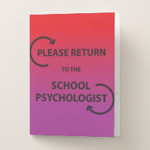 リターンポケットフォルダー – 赤