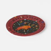 リターン太陽のアリー〔占星術の〕十二宮図誕生日紙プレート ペーパープレート (アングル)