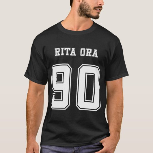 リタ・オラ、90番 ジェイジーシャツ (ホワイト) Tシャツ (正面)