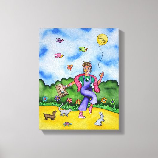 リタ・ロイドによる楽しい時間を作る キャンバスプリント (正面)