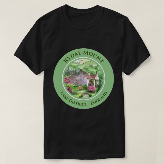 リダル山ウィリアムワーズワース絵画ホーム Tシャツ (デザイン正面)