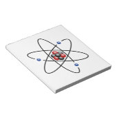 リチウム原子化学元素リチウム原子番号3 ノートパッド (アングル)