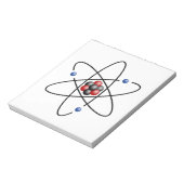 リチウム原子化学元素リチウム原子番号3 ノートパッド (回転)