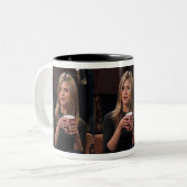 「リチェルの完璧な醸造：sip、スマイル、リピート！」 ツートーンマグカップ (正面左)