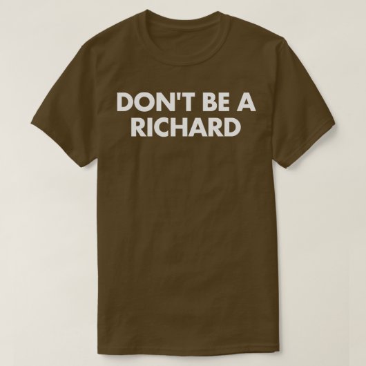 リチャードじゃない Tシャツ (デザイン正面)