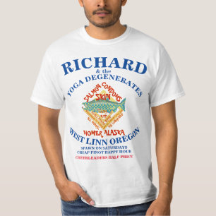 リチャードとヨガは西リンオレゴン州または Tシャツ