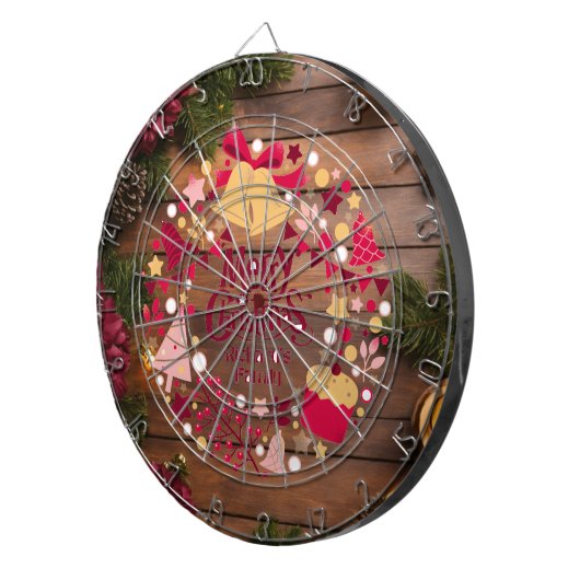 リチャードの家族メリークリスマスダートボード ダーツボード (正面右)