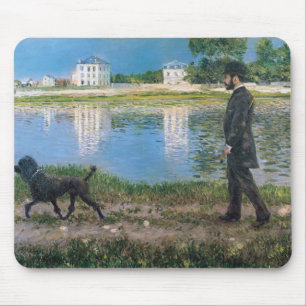 リチャードガロおよび彼の犬-ギュスターブCaillebotte マウスパッド