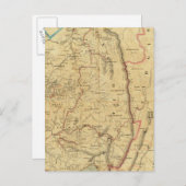 リチャードソンのウェストバージニア州地図 ポストカード (正面/裏面)