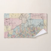 リチャードソンのテキサス州の新しい地図 バスタオルセット (ハンドタオル)