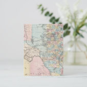 リチャードソンのテキサス州州の新地図 ポストカード (スタンド正面)