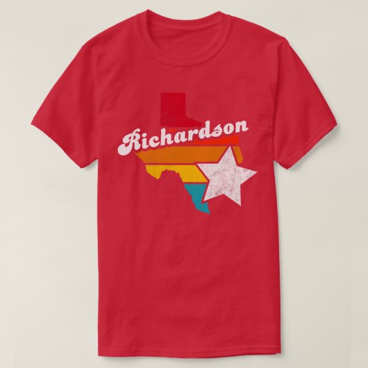リチャードソンテキサス州ヴィンテージ動揺して土産2 Tシャツ (デザイン正面)