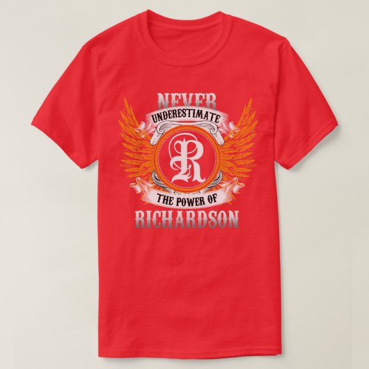 リチャードソン・ネーム・シャツがポーを過小評価しない Tシャツ (デザイン正面)