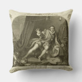 リチャード三世の行為V ScenとしてデイヴィッドGarrick (1717-79年) クッション (裏面)