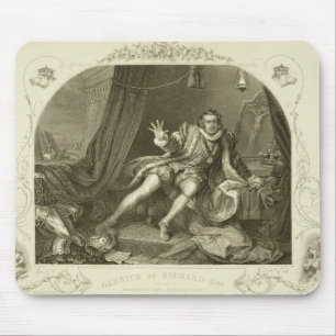 リチャード三世の行為V ScenとしてデイヴィッドGarrick (1717-79年) マウスパッド